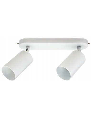 Nowodvorski EYE SPOT White II – Biały reflektor sufitowo‑ścienny 2xGU10, metalowy kinkiet LED
