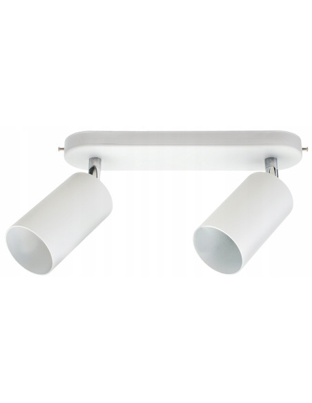 Nowodvorski EYE SPOT White II – Biały reflektor sufitowo‑ścienny 2xGU10, metalowy kinkiet LED