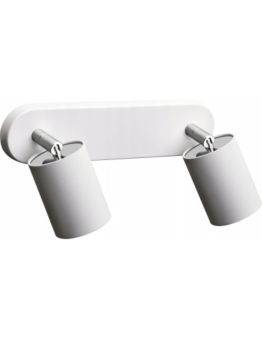 Nowodvorski EYE SPOT White II – Biały reflektor sufitowo‑ścienny 2xGU10, metalowy kinkiet LED