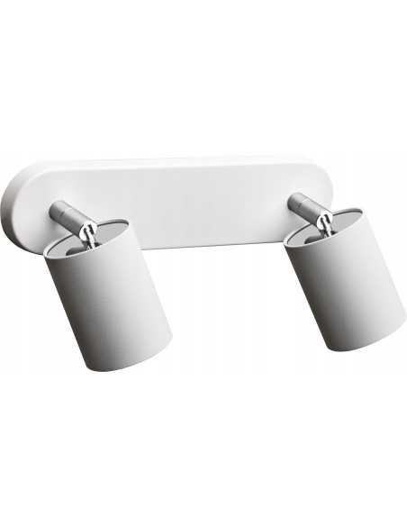 Nowodvorski EYE SPOT White II – Biały reflektor sufitowo‑ścienny 2xGU10, metalowy kinkiet LED