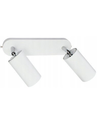 Nowodvorski EYE SPOT White II – Biały reflektor sufitowo‑ścienny 2xGU10, metalowy kinkiet LED