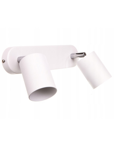 Nowodvorski EYE SPOT White II – Biały reflektor sufitowo‑ścienny 2xGU10, metalowy kinkiet LED