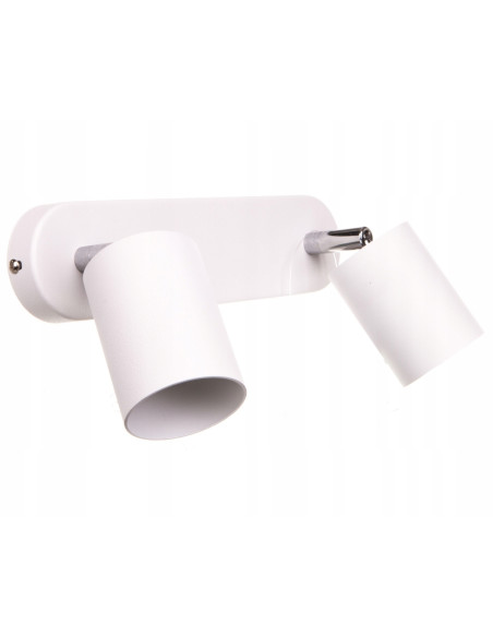 Nowodvorski EYE SPOT White II – Biały reflektor sufitowo‑ścienny 2xGU10, metalowy kinkiet LED