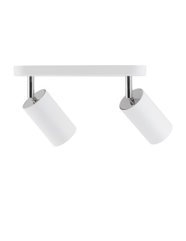 Nowodvorski EYE SPOT White II – Biały reflektor sufitowo‑ścienny 2xGU10, metalowy kinkiet LED
