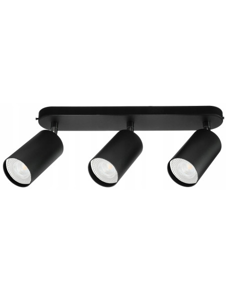 Nowodvorski EYE SPOT 6021 — listwa sufitowa/kinkiet 3x GU10 czarna, regulowane reflektory, nowoczesna