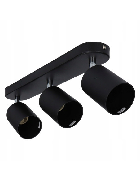 Nowodvorski EYE SPOT 6021 — listwa sufitowa/kinkiet 3x GU10 czarna, regulowane reflektory, nowoczesna