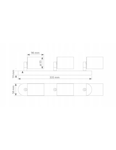 Nowodvorski EYE SPOT 6016 – biały sufitowy spot 3-punktowy GU10, metalowy, nowoczesny