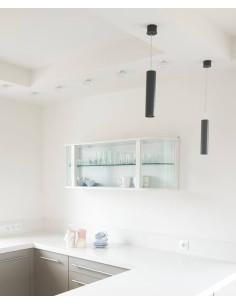 Nowodvorski Eye 6841 – Lampa wisząca GU10 czarna, 1-punktowa, metalowa, nad stół/wyspę, 120 cm 2