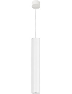 Nowodvorski EYE 5455 – Wisząca lampa tuba GU10 biała, nowoczesna 120 cm