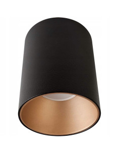 Nowodvorski TONE Eye Tone – Lampa natynkowa spot GU10 czarno-złota, 1-pkt, LED, nowoczesna tuba