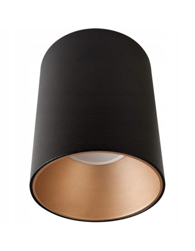Nowodvorski TONE Eye Tone – Lampa natynkowa spot GU10 czarno-złota, 1-pkt, LED, nowoczesna tuba