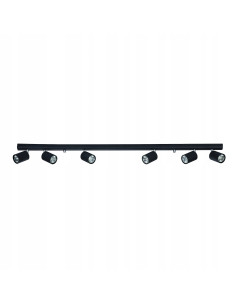 Reflektor sufitowy Nowodvorski EYE SPOT 6x GU10 czarny, prostokątny, metalowy, 6611 2