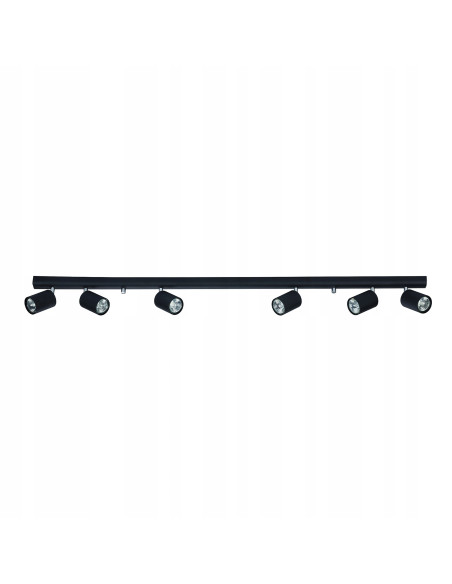 Reflektor sufitowy Nowodvorski EYE SPOT 6x GU10 czarny, prostokątny, metalowy, 6611