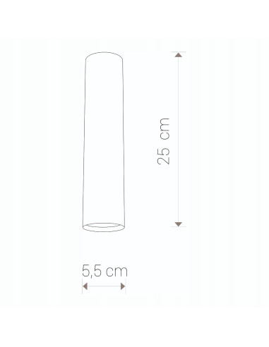 Nowodvorski Eye Spot 6837 – czarny natynkowy spot sufitowy GU10, 1-pkt, 25 cm, industrialny