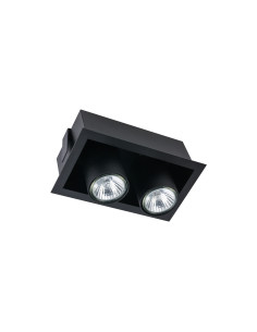 Nowodvorski DOWNLIGHT EYE MOD - 2-punktowe wpuszczane oczka LED GU10 czarny, nowoczesne oświetlenie 12,5x19,2 cm