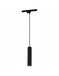 Nowodvorski PROFILE EYE 9338 – czarny zwis szynowy GU10, tubowy klosz 25cm, 150cm długości