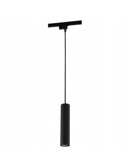 Nowodvorski PROFILE EYE 9338 – czarny zwis szynowy GU10, tubowy klosz 25cm, 150cm długości