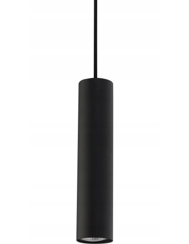 Nowodvorski PROFILE EYE 9338 – czarny zwis szynowy GU10, tubowy klosz 25cm, 150cm długości