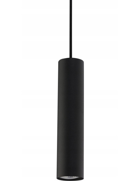 Nowodvorski PROFILE EYE 9338 – czarny zwis szynowy GU10, tubowy klosz 25cm, 150cm długości