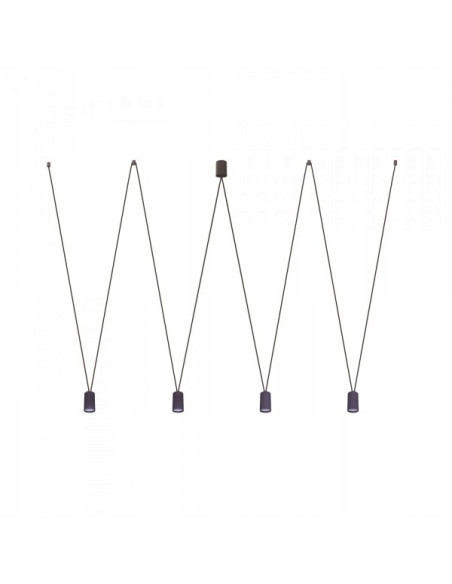 Nowodvorski MORE EYE4 Lampa wisząca 4xGU10 czarna 160cm nowoczesna żyrandol metalowy