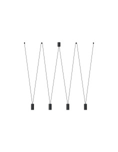 Nowodvorski MORE EYE4 Lampa wisząca 4xGU10 czarna 160cm nowoczesna żyrandol metalowy 2