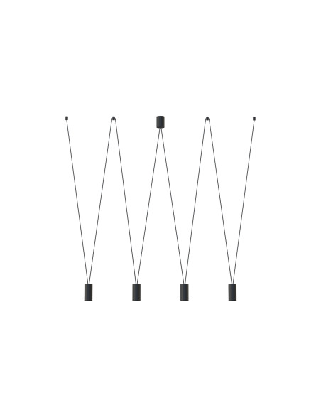 Nowodvorski MORE EYE4 Lampa wisząca 4xGU10 czarna 160cm nowoczesna żyrandol metalowy