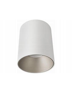 Nowodvorski EYE TONE 8928 – Natynkowa lampa sufitowa GU10 biało-srebrna, loft/nowoczesna