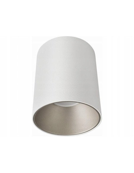 Nowodvorski EYE TONE 8928 – Natynkowa lampa sufitowa GU10 biało-srebrna, loft/nowoczesna