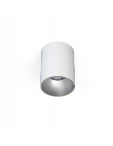Nowodvorski EYE TONE 8928 – Natynkowa lampa sufitowa GU10 biało-srebrna, loft/nowoczesna