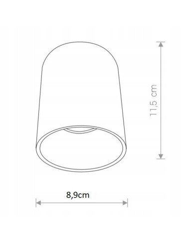 Nowodvorski EYE TONE 8928 – Natynkowa lampa sufitowa GU10 biało-srebrna, loft/nowoczesna