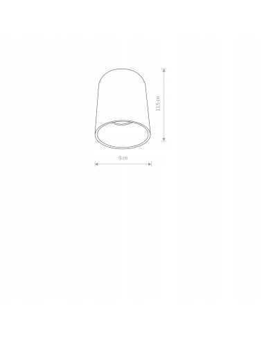 Nowodvorski EYE TONE 8928 – Natynkowa lampa sufitowa GU10 biało-srebrna, loft/nowoczesna