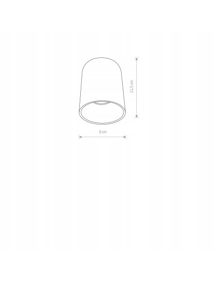 Nowodvorski EYE TONE 8928 – Natynkowa lampa sufitowa GU10 biało-srebrna, loft/nowoczesna