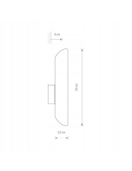 Nowodvorski EYE WALL CUT kinkiet ścienny 2-punktowy czarny GU10 33 cm nowoczesny metalowy