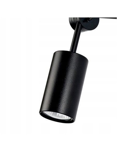 Nowodvorski EYE 6842 – Czarna ruchoma lampa ścienna SPOT GU10, nowoczesna, metalowa, 1-punktowa