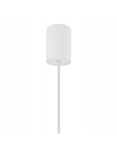 Nowodvorski Rattan Lampa wisząca 40 cm E27 regulowana boho biała z brązowym abażurem
