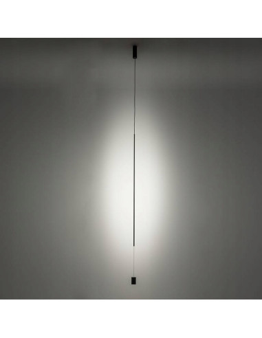 Nowodvorski VERTIC lampa stojąca LED 220–300 cm czarna, 3000K, 540 lm, industrialna
