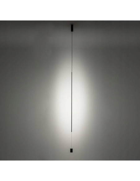 Nowodvorski VERTIC lampa stojąca LED 220–300 cm czarna, 3000K, 540 lm, industrialna