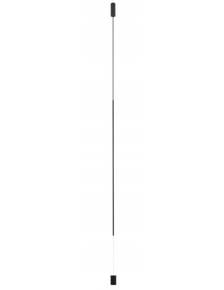 Nowodvorski VERTIC lampa stojąca LED 220–300 cm czarna, 3000K, 540 lm, industrialna