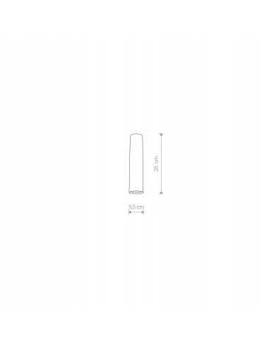 Klosz/tuba modułowa CAMELEON EYE M 25 cm czarna | Nowodvorski, do GU10 (CAMELEON CABLE)