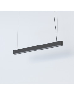 Nowodvorski SOFT LED 7535 — nowoczesna wisząca listwa LED grafitowa 95×6 cm, regulacja wysokości nad wyspę/stół 2