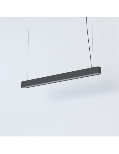 Nowodvorski SOFT LED 7535 — nowoczesna wisząca listwa LED grafitowa 95×6 cm, regulacja wysokości nad wyspę/stół