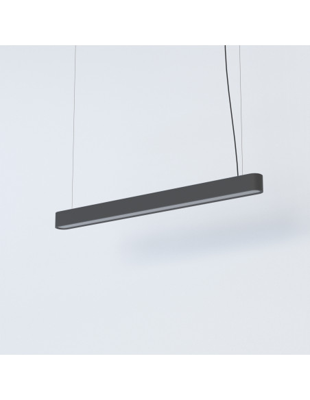 Nowodvorski SOFT LED 7535 — nowoczesna wisząca listwa LED grafitowa 95×6 cm, regulacja wysokości nad wyspę/stół