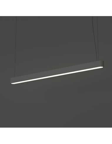 Nowodvorski SOFT Lampa wisząca LED 120x6 grafitowa - slim, minimalistyczna, 22W, neutralna biel