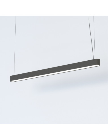 Nowodvorski SOFT Lampa wisząca LED 120x6 grafitowa - slim, minimalistyczna, 22W, neutralna biel