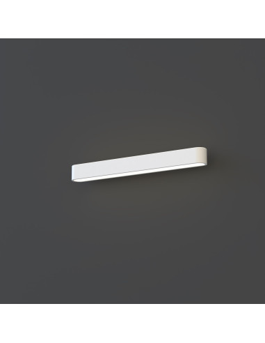 Nowodvorski SOFT WALL LED 63x6 cm biały kinkiet liniowy z LED T8, ciepła biała, 11W, aluminium