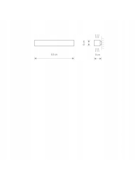 Nowodvorski SOFT WALL LED 63x6 cm biały kinkiet liniowy z LED T8, ciepła biała, 11W, aluminium