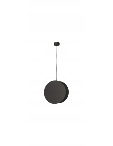 Nowodvorski WHEEL 9033 — nowoczesna lampa wisząca LED, drewno/czarny, E27, Ø30 cm, nad stół/salon
