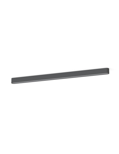 Nowodvorski SOFT Plafon LED 120x6 cm szary grafitowy loftowy do kuchni biura, 22W, G13, neutralny biały