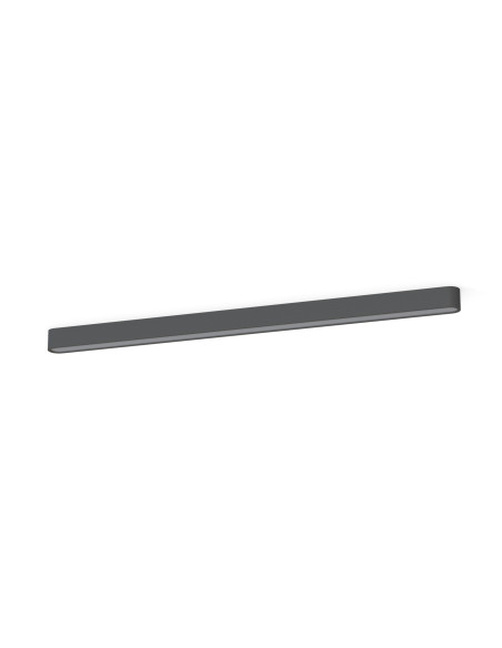 Nowodvorski SOFT Plafon LED 120x6 cm szary grafitowy loftowy do kuchni biura, 22W, G13, neutralny biały