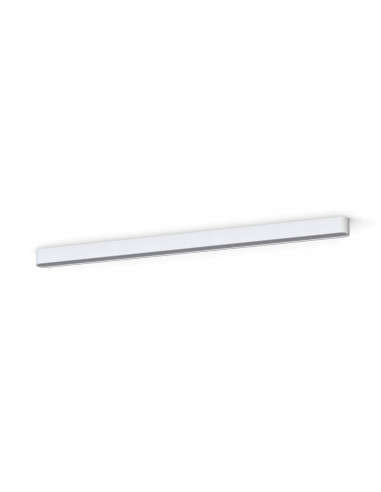 Nowodvorski SOFT LED 125x6 cm – biały minimalistyczny plafon sufitowy LED T8, 22W, neutralny biały